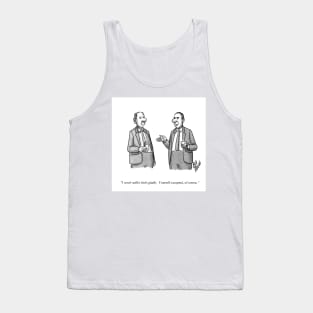 Classic Suffer Fools Gladly Cartoon Tank Top